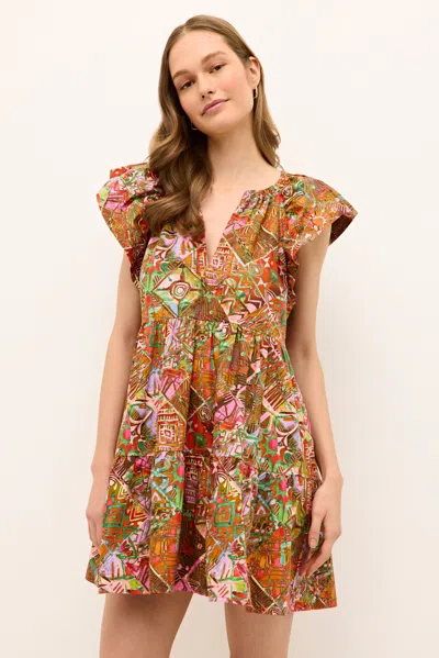 Marie Oliver Kara Dress In Brown