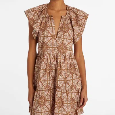 Marie Oliver Kara Dress In Brown