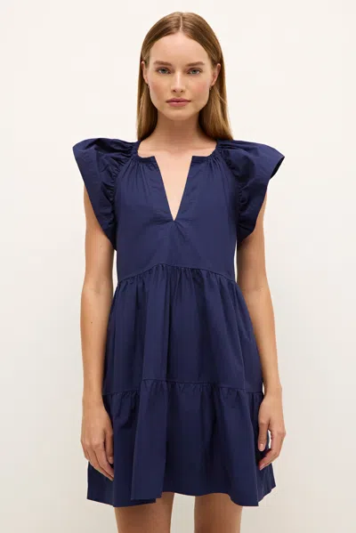 Marie Oliver Kara Dress In Naval
