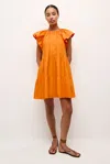Marie Oliver Kara Dress In Tangerine