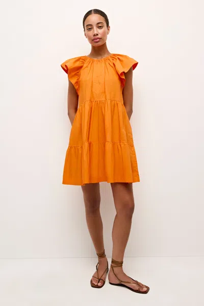 Marie Oliver Kara Dress In Tangerine