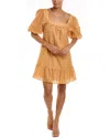 Marie Oliver Kaylee Silk-blend Dress In Orange