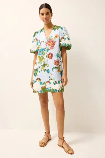 Marie Oliver Kiki Puff Sleeve Dress In Multi