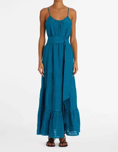 Marie Oliver Kinley Ruffled Dress In Lagoon In Pink