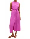 Marie Oliver Kirkley Midi Dress In Viola In Pink