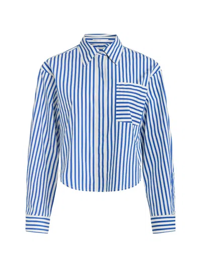 Marie Oliver Kirven Striped Shirt In Blue