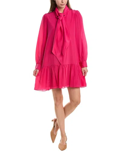 Marie Oliver Kitty Silk Shift Dress In Pink