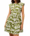 Marie Oliver Lachlan Slip Mini Dress In Emerald Whisper In Black