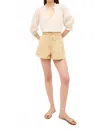 Marie Oliver Lander High Waist Shorts In Beige In Neutral