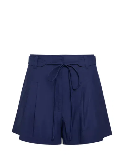 Marie Oliver Lander Pleated Shorts In Blue
