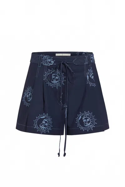 Marie Oliver Lander Short In Nocturnal In Blue
