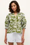 Marie Oliver Lara Top In Emerald Whisper