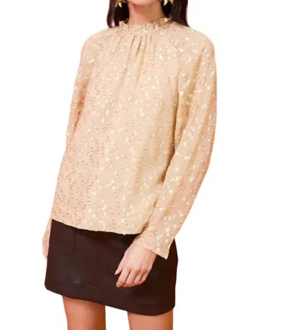MARIE OLIVER LAYLA BLOUSE IN TAUPE