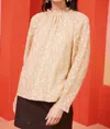Marie Oliver Layla Blouse In Taupe In Grey