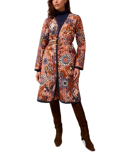 Marie Oliver Lee Quilted Reversible Coat In Multi