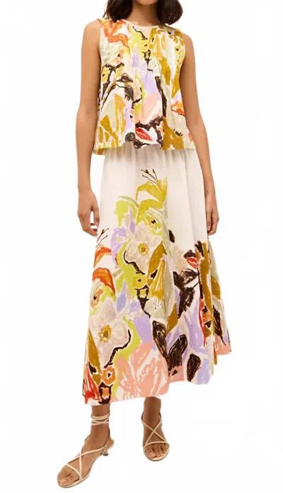 Marie Oliver Letta Top In Bouquet In Multi