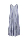 Marie Oliver Levine Striped Maxi Dress In White