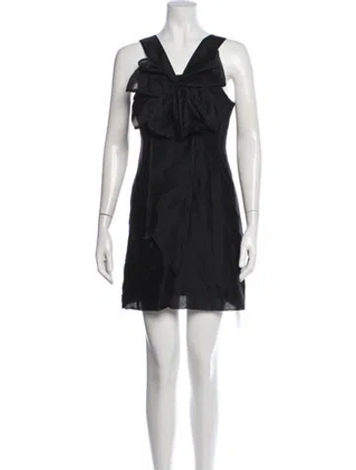 Pre-owned Marie Oliver Linen Mini Dress W/ Tags In Black