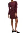 MARIE OLIVER LIVIA MINI DRESS IN MERLOT