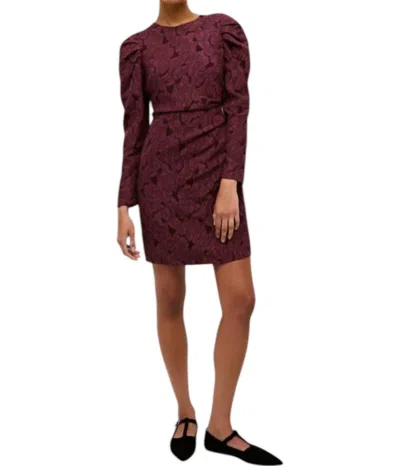 Marie Oliver Livia Mini Dress In Merlot