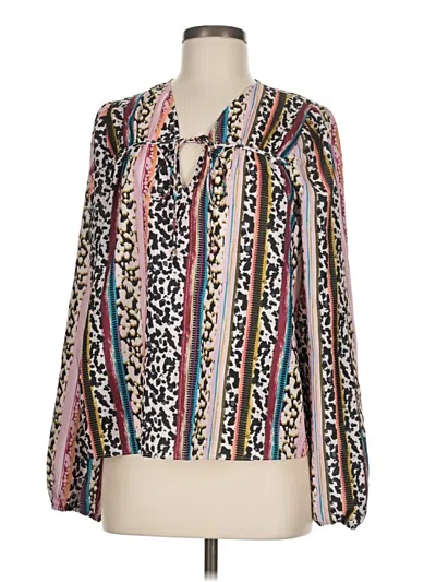 Pre-owned Marie Oliver Long Sleeve Blouse In Ivory