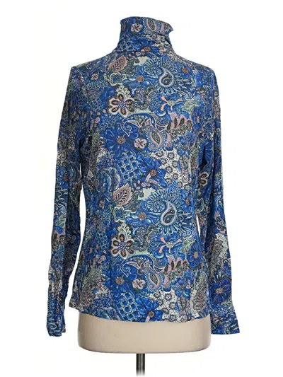Pre-owned Marie Oliver Long Sleeve Turtleneck In Blue