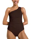 Marie Oliver Lonita One Piece Swimsuit In Walnut