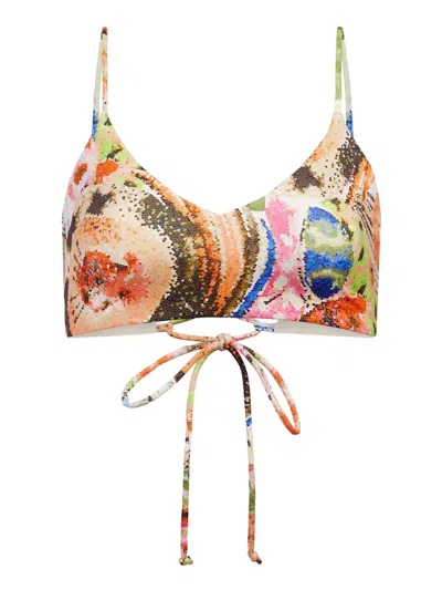 Marie Oliver Lorelei Bikini Top In Bellini