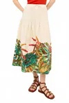 Marie Oliver Louise Midi Skirt In Paradise In Animal Print