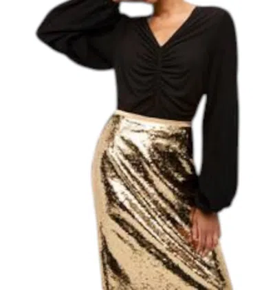 Marie Oliver Luce V-neck Top In Black