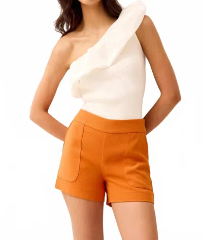 Marie Oliver Lucy One-shoulder Top In Oyster In Neutral