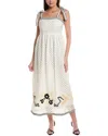 Marie Oliver Lulu Eyelet Midi Dress In White