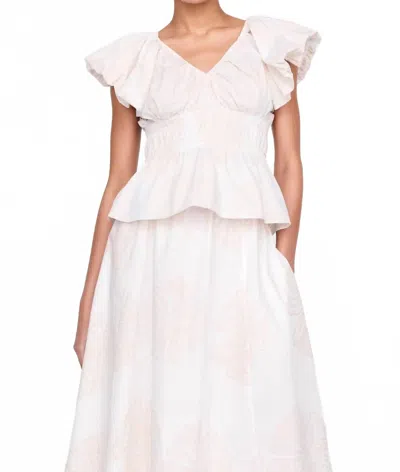 Marie Oliver Lydia Top In White In Neutral