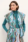 Marie Oliver Lyndon Vest In Agate Stone