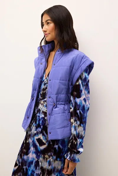 Marie Oliver Lyndon Vest In Cornflower
