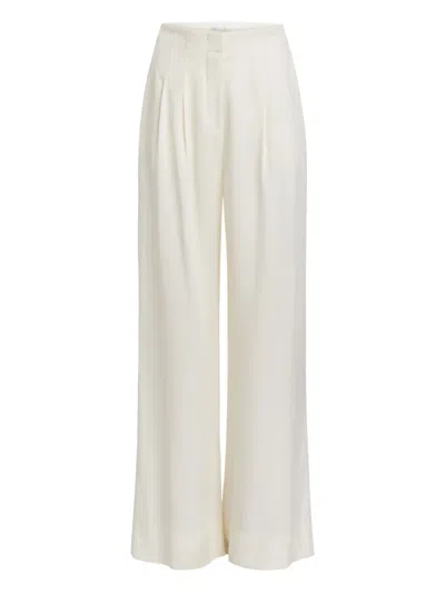 Marie Oliver Macbee Wide-leg Trousers In White