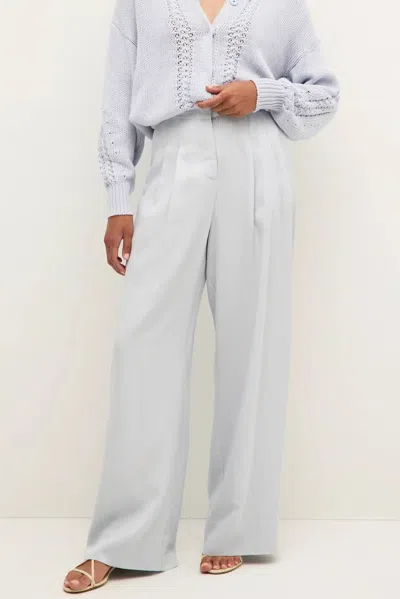Marie Oliver Macbee Wide-leg Trousers In Arctic Blue