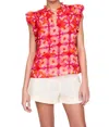 Shop Marie Oliver Maison Top In Guava In Multi