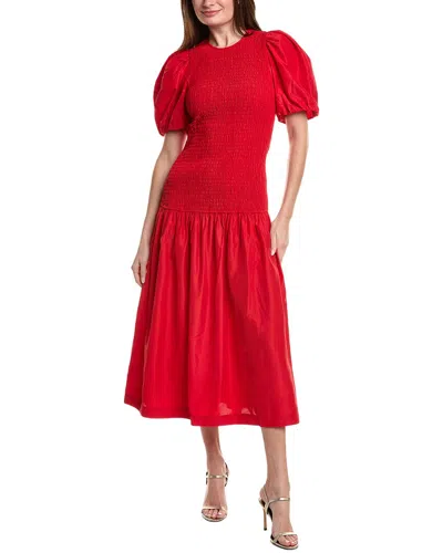 Marie Oliver Marca Midi Dress In Red