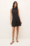 Marie Oliver Marilyn Flounce Cotton Mini Dress In Black