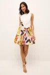 Marie Oliver Marilyn Floral-print Tiered Dress In Bouquet