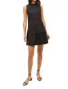 Marie Oliver Marilyn Flounce Cotton Mini Dress In Black