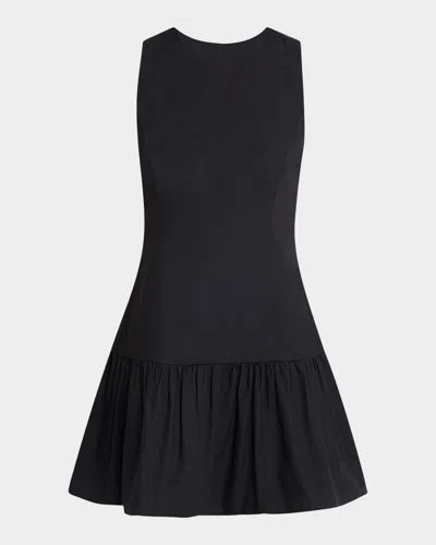 MARIE OLIVER MARILYN FLOUNCE COTTON MINI DRESS