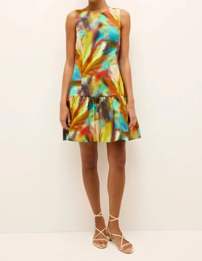 Marie Oliver Marilyn Abstract-print Tiered Mini Dress In Multi