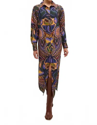 Marie Oliver Marnie Printed Dress In Totem In Multi