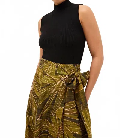 Marie Oliver Mazie Sleeveless Mock Neck Tank Top In Black