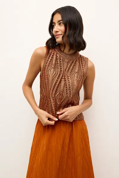 Marie Oliver Mcguire Top In Copper