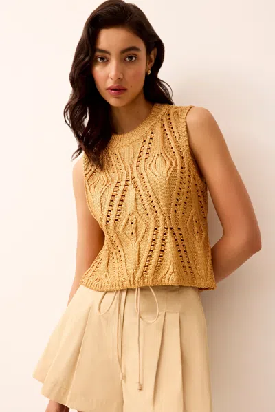 Marie Oliver Mcguire Top In Gold