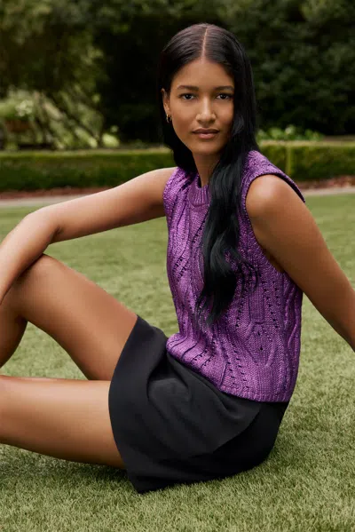 Marie Oliver Mcguire Top In Purple