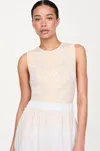 Marie Oliver Melba Jacquard Knit Tank Top In Opal In Opal